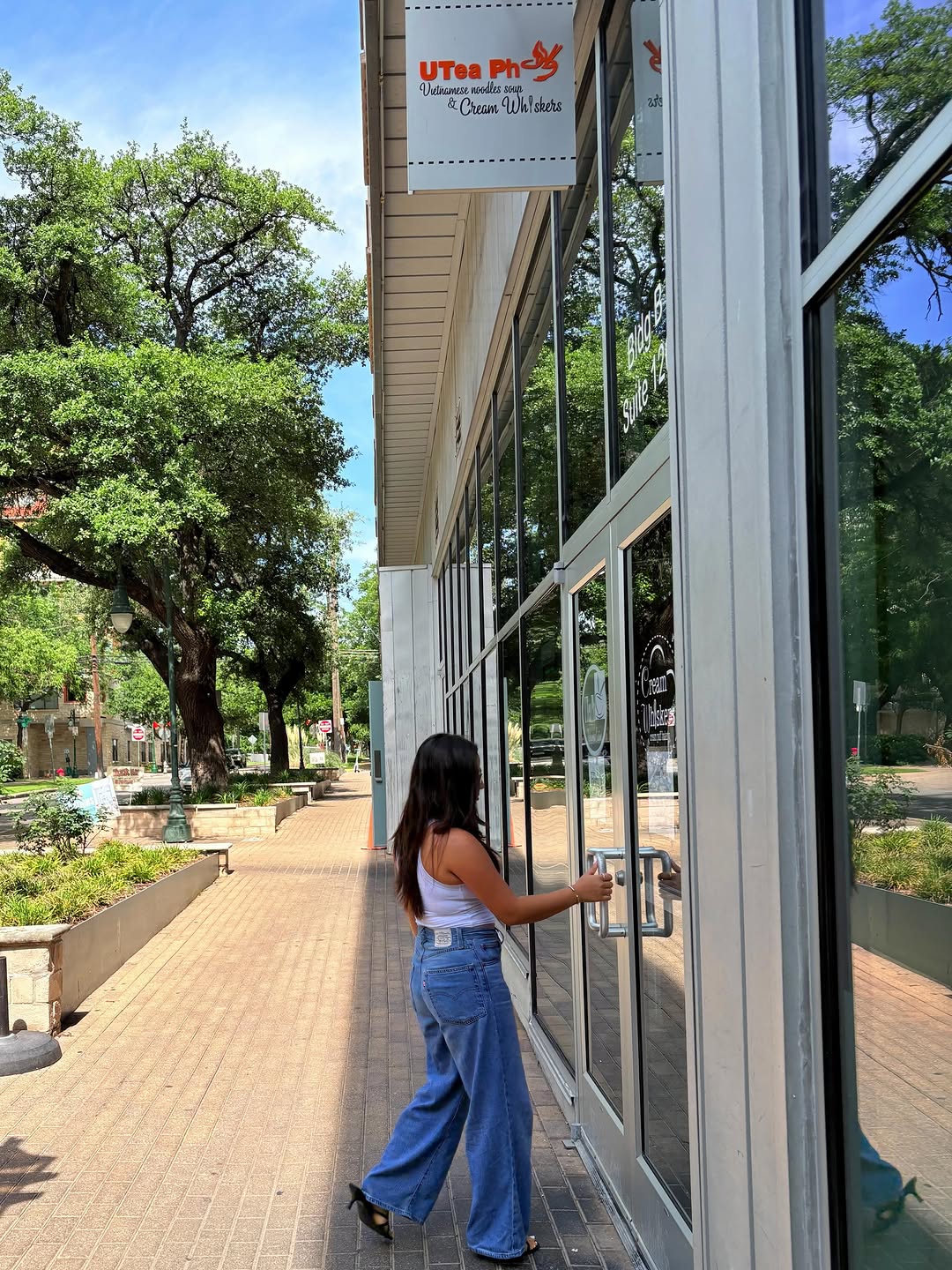 Craving a refreshing drink to beat the heat? \u2600\ufe0f\ud83e\uddcb\n\nDid you know that UTea Pho is located right around the corner from Rise at West Campus? It is officially Monika's absolute favorite spot, and she can't get enough of it! \ud83c\udf5c\u2728\n\nIf you're looking for a menu recommendation, you have to try her go-to order: the peach-mango smoothie. It's the perfect sweet treat to grab on your way back from class or before hanging out at the penthouse! \ud83c\udf51\ud83e\udd6d\n\nSwing by UTea Pho today and let us know what your favorite order is! \ud83d\udc47\n\n