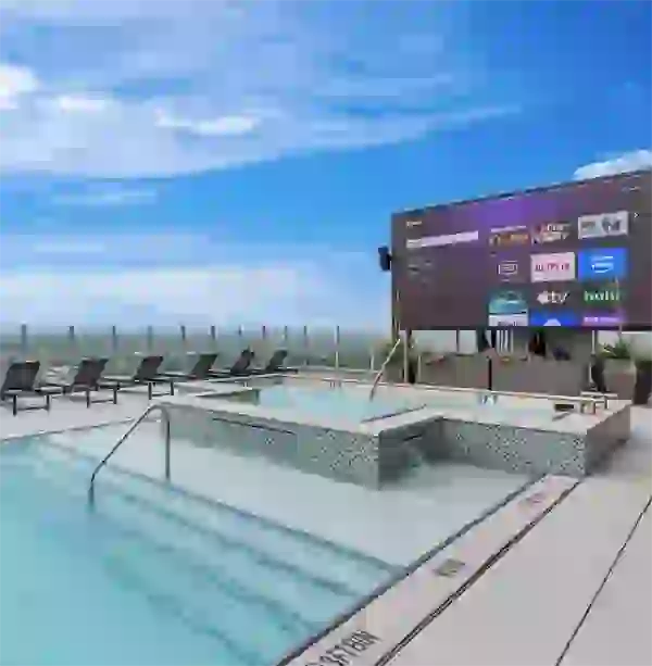 Watch the game high above the city
